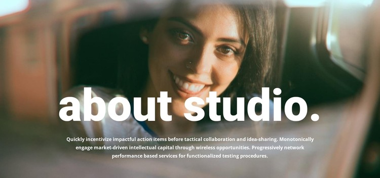 About our photo studio CSS Template