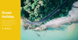 HTML-Site Für Ocean Urlaubsreise