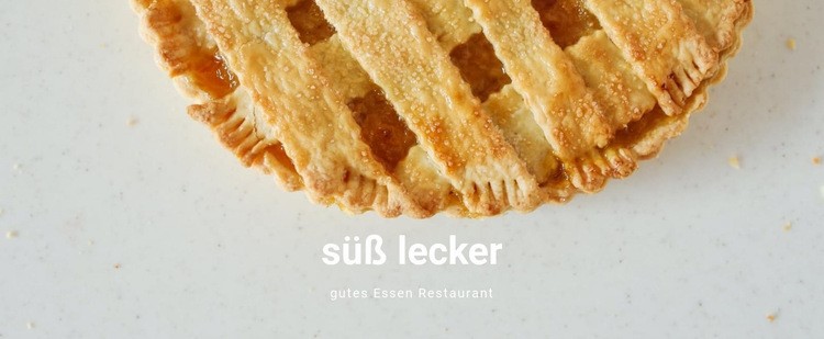 Süßes leckeres Essen Website Builder-Vorlagen