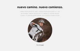 Maqueta De Sitio Web Premium Para Ciclismo Y Carreras De Bicicletas