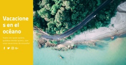 Impresionante Plantilla HTML5 Para Viajes De Vacaciones Al Mar