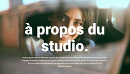 Conception Du Site Pour À Propos De Notre Studio Photo