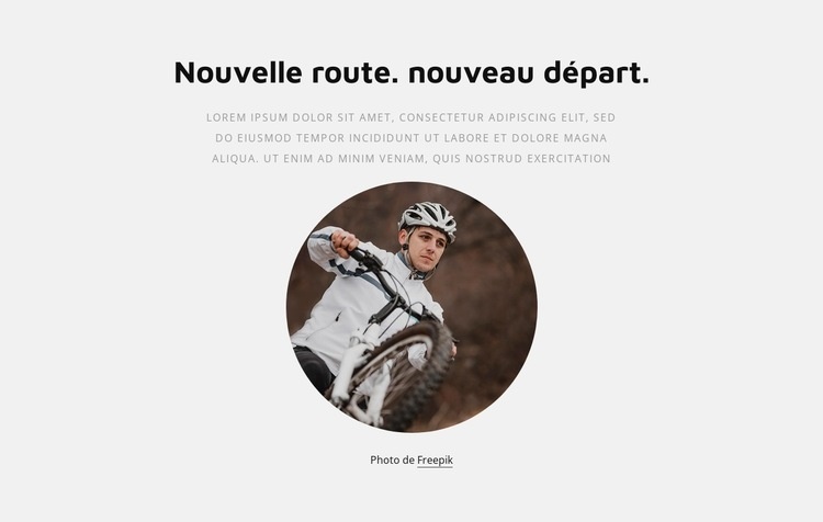 Cyclisme et course de vélo Modèles de constructeur de sites Web