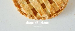 Nourriture Délicieuse Sucrée Modèle De Site Web CSS Gratuit