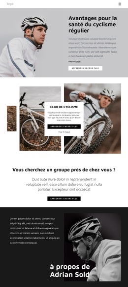 Avantages Du Cyclisme Régulier - Modèle HTML5 Moderne