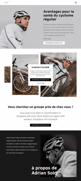 Avantages Du Cyclisme Régulier - Modèle De Site Web Joomla