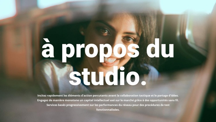 À propos de notre studio photo Modèle Joomla