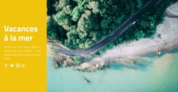 Générateur De Pages Pour Voyage De Vacances Dans L'Océan