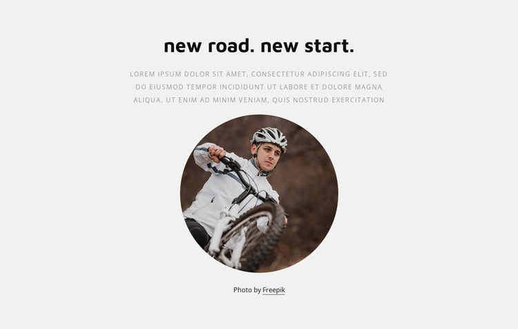 Cycling and bike racing Homepage Design