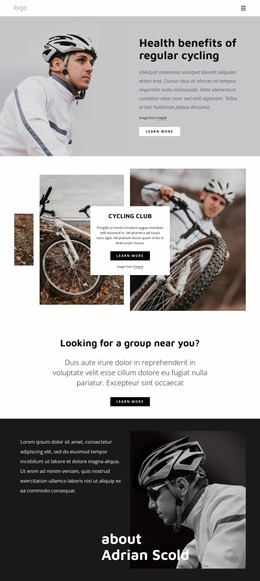 Benefits Of Regular Cycling - Website Creation HTML