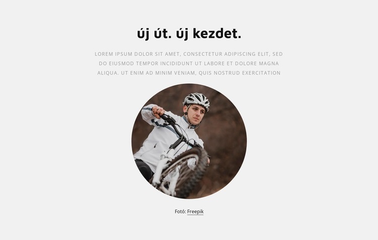 Kerékpározás és biciklizés HTML Sablon