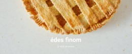 Édes Finom Étel – Kész Webhelytéma