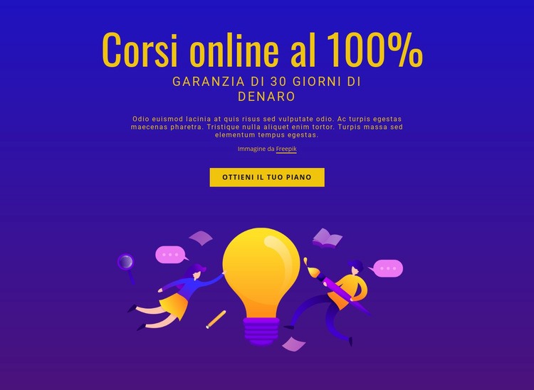 Corsi di inglese avanzati Modelli di Website Builder