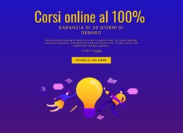 Corsi Di Inglese Avanzati - Modello Di Sito Web A Pagina Singola