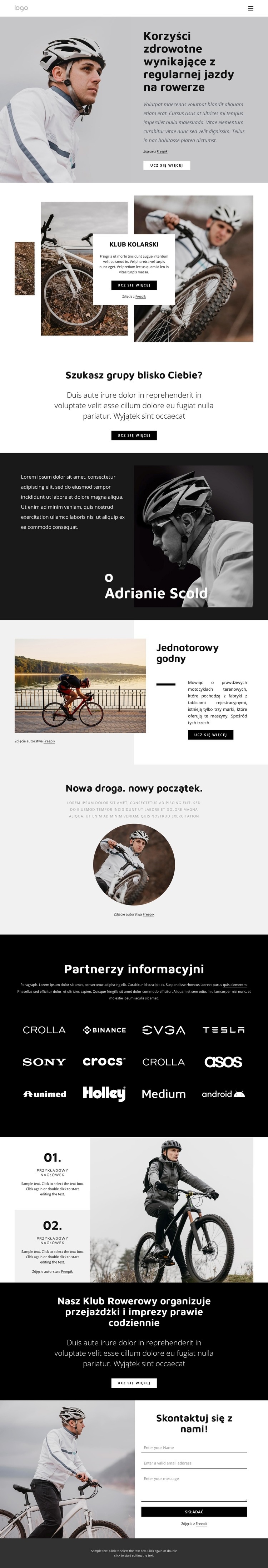 Korzyści z regularnej jazdy na rowerze Kreator witryn internetowych HTML