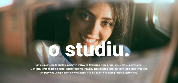 O naszym studiu fotograficznym Makieta strony internetowej