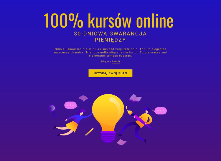 Zaawansowane kursy angielskiego Szablon HTML