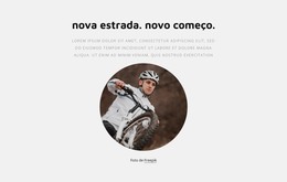 Design De Página HTML Para Ciclismo E Corrida De Bicicleta
