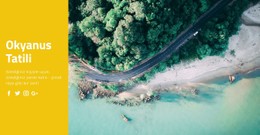 Okyanus Tatil Seyahati Için Duyarlı HTML5