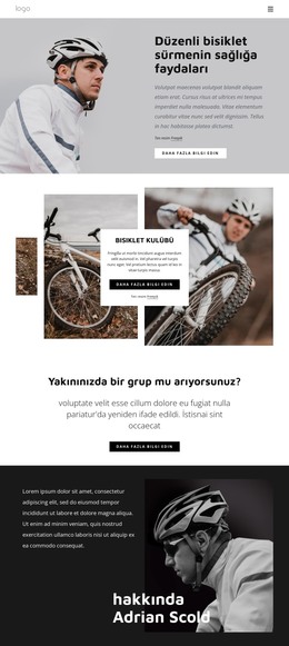 Düzenli Bisiklet Sürmenin Faydaları - HTML Web Sitesi Düzeni