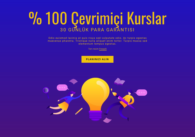 İleri İngilizce kursları HTML Şablonu