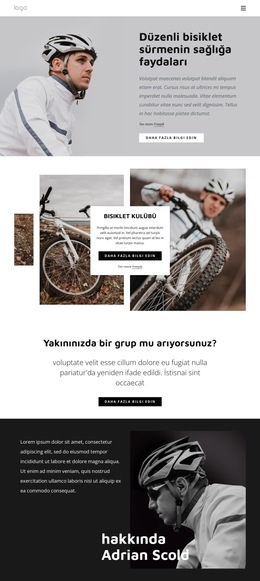 Düzenli Bisiklet Sürmenin Faydaları - Basit Web Sitesi Şablonu
