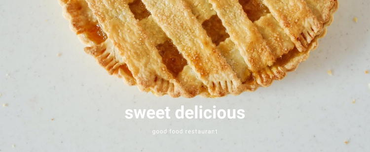 Sweet delicious food Web Design