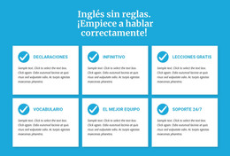 Clases De Ingles Sin Reglas - Plantilla De Página De Destino