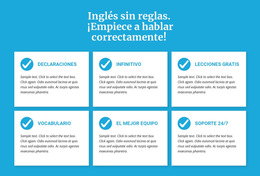 Clases De Ingles Sin Reglas: Plantilla De Sitio Web Sencilla