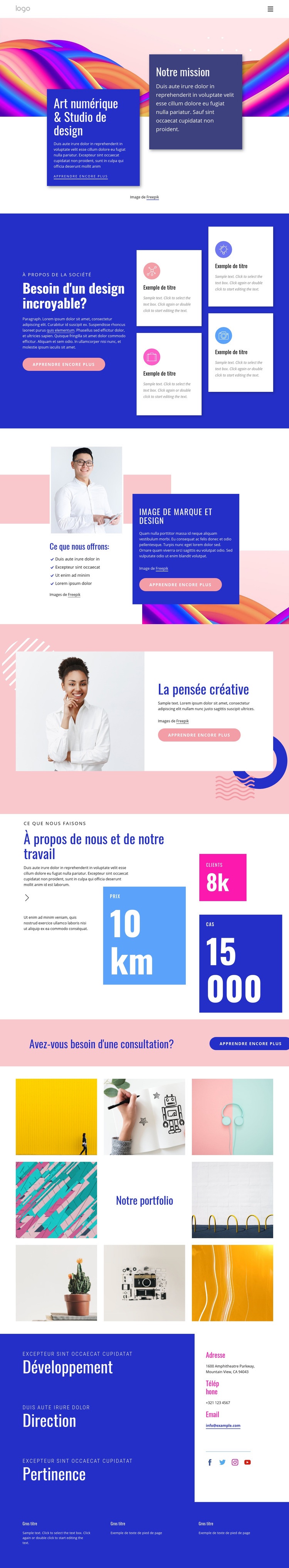 Créez du contenu qui se connecte Conception de site Web