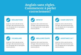 Cours D'Anglais Sans Règles - Modèles De Sites Web