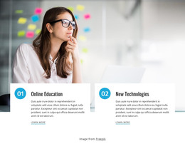 Online Courses For Students - Site Template