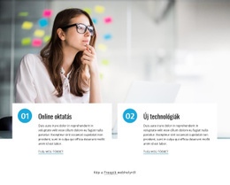 Online Tanfolyamok Diákoknak - Gyönyörű Weboldal Dizájn