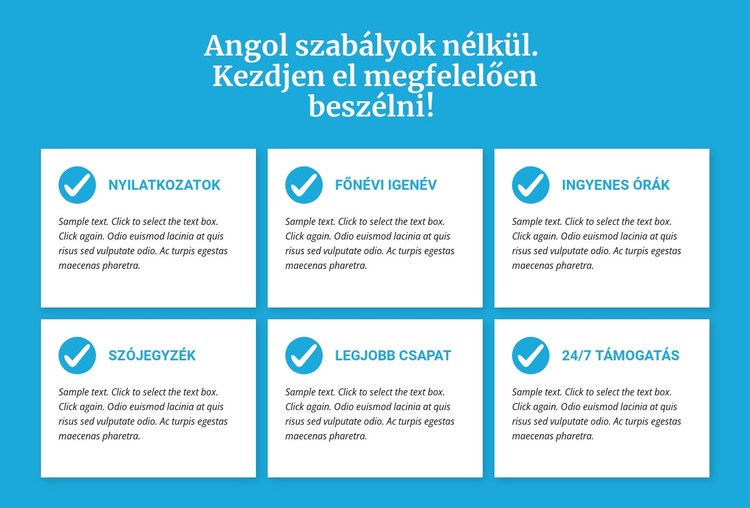 Angol órák szabályok nélkül Weboldal tervezés