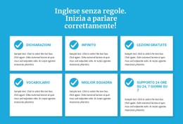 Corsi Di Inglese Senza Regole Modello Di Sito Web HTML CSS