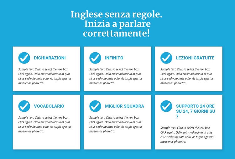 Corsi di inglese senza regole Modello HTML