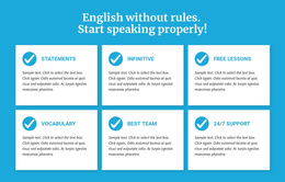 English Classes Without Rules Joomla Template 2024