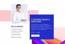 IT-Softwaredienst - Websitesjabloon Voor Één Pagina