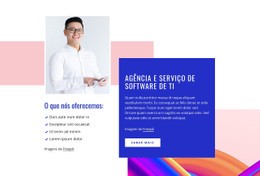 Serviço De Software De TI - Modelo De Site De Página Única