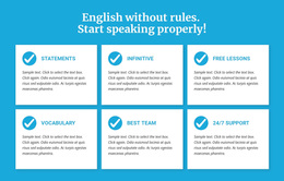 English Classes Without Rules - Website Template