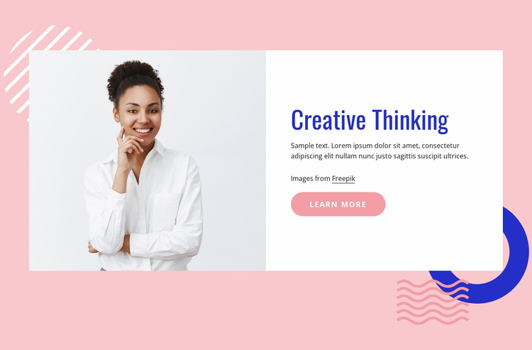 Collaborate, experiment and create Website Template