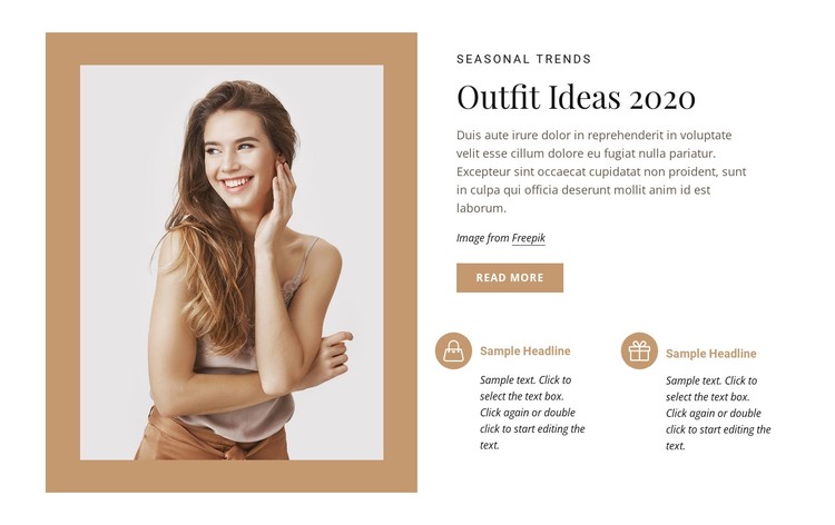 Fashion and beauty model CSS Template