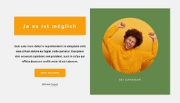 Optimistische Einstellung - Benutzerdefiniertes Website-Design