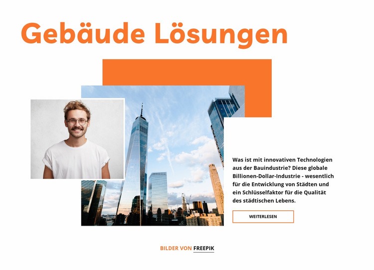 Beste Gebäudelösungen Website design