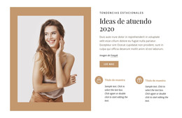 Modelo De Moda Y Belleza - Plantilla De Página De Destino