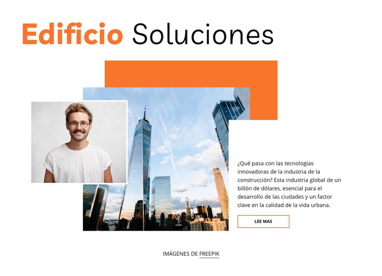 Las mejores soluciones de construcción Plantilla HTML