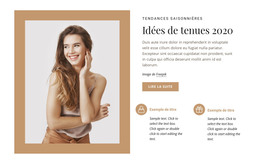 Modèle De Mode Et De Beauté - Modèle De Page De Destination