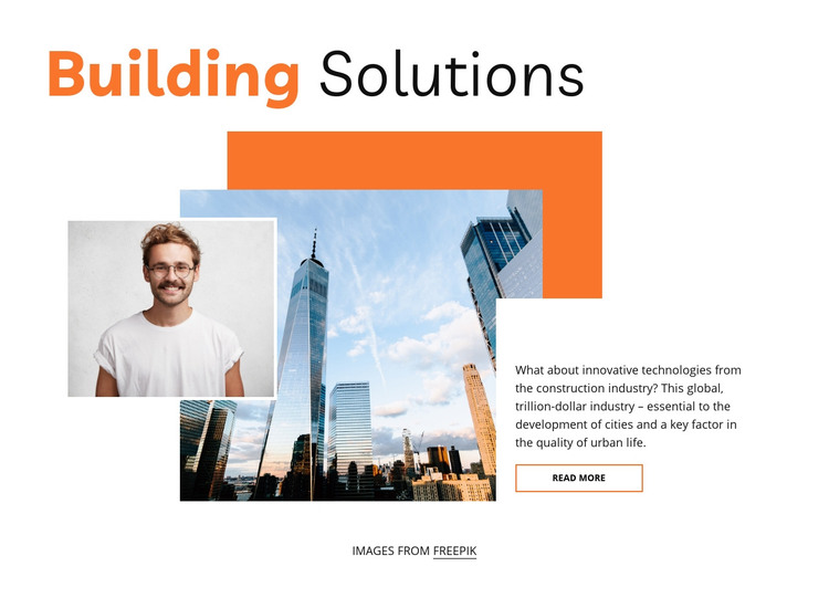 Best building solutions Homepage Design
