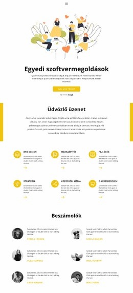 HTML Landing For Üzleti Szféra