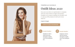 Web Design Incrível Para Modelo De Moda E Beleza
